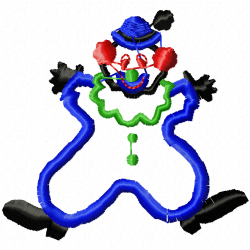 Joker Clowns Embroidery Design 3 Joker Clowns Embroidery Design 3